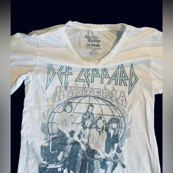 DEF LEOPARD HYSTERIA T SHIRT SIZE XS Band T Shirt - Picture 2 of 3